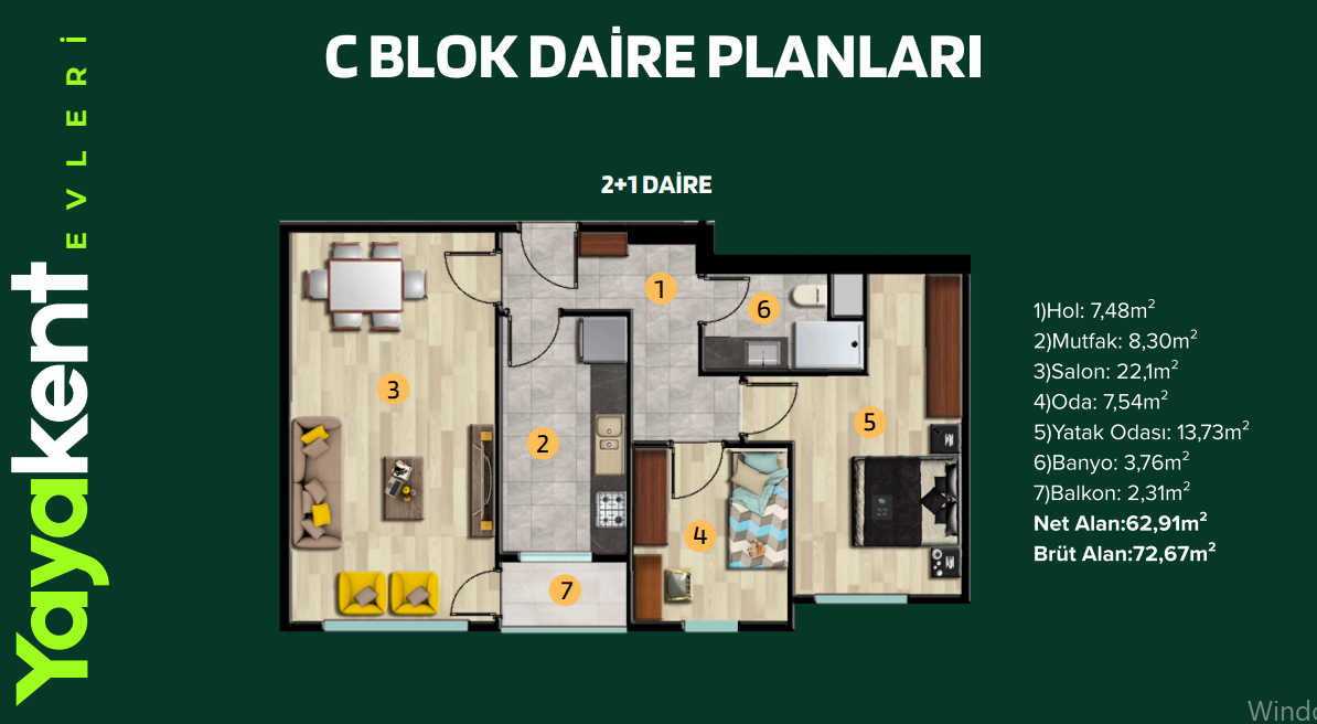 C Blok 2+1 A