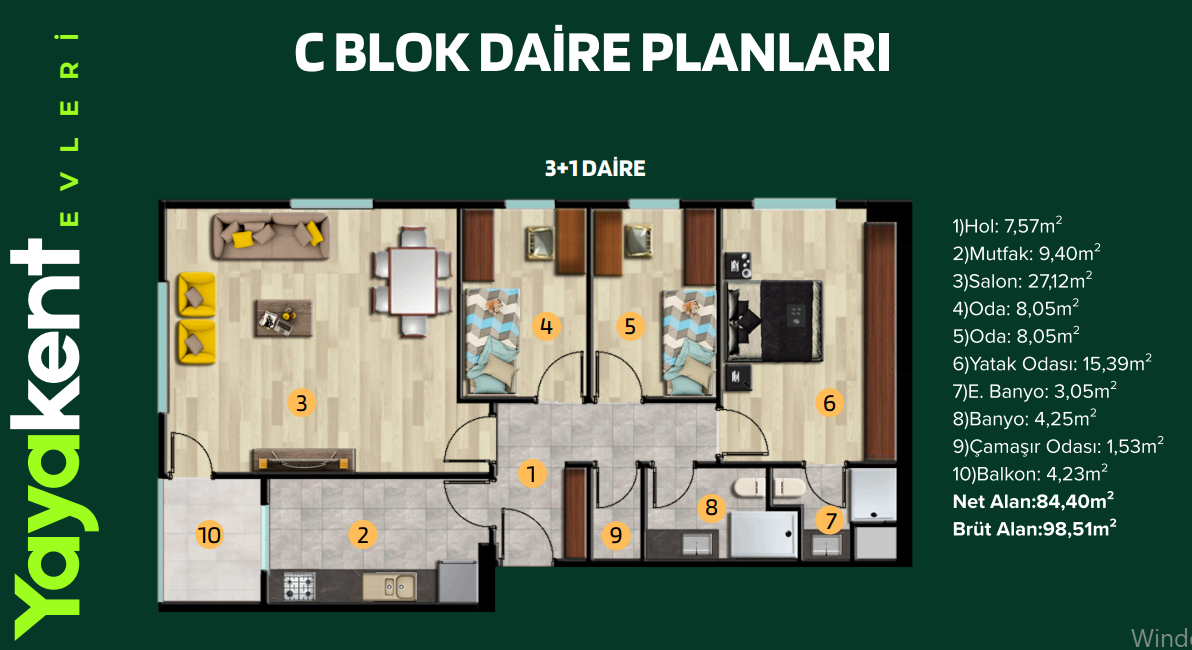 C Blok 3+1